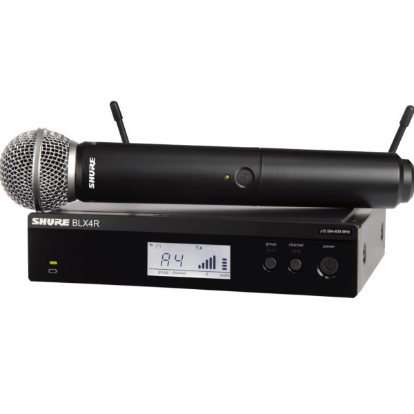 Shure SM58 Mikrofon mit BLX42R Empfänger